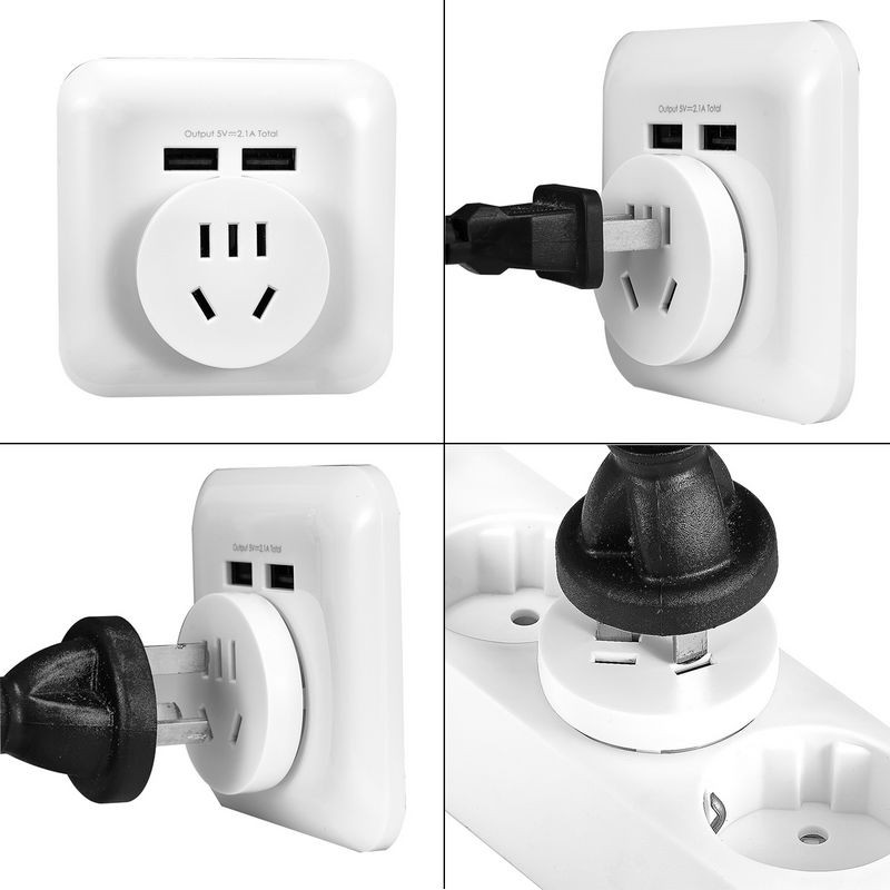 1kom AU SAD-EU Kina Adapter utikača Australski AU-Euro KR adapter za struju Putni pretvarač utikača Okrugla zidna utičnica za AC punjač