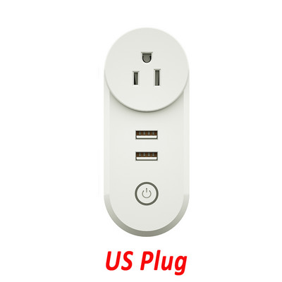 Tuya Zigbee Smart Plug Socket Outlet 2.1A USB Charger 16A EU Brazil APP Remote Control Works Alexa Google Assistant Smartthings