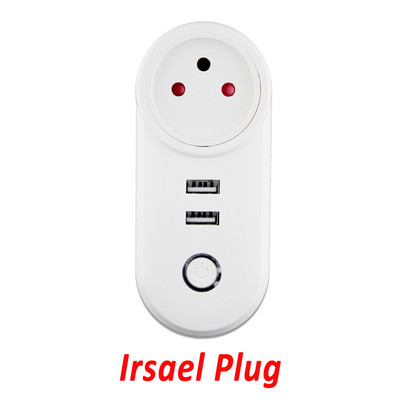 Tuya Zigbee Smart Plug Socket Outlet 2.1A USB Charger 16A EU Brazil APP Remote Control Works Alexa Google Assistant Smartthings