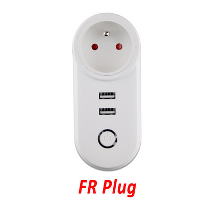 Tuya Zigbee Smart Plug Socket Outlet 2.1A USB Charger 16A EU Brazil APP Remote Control Works Alexa Google Assistant Smartthings