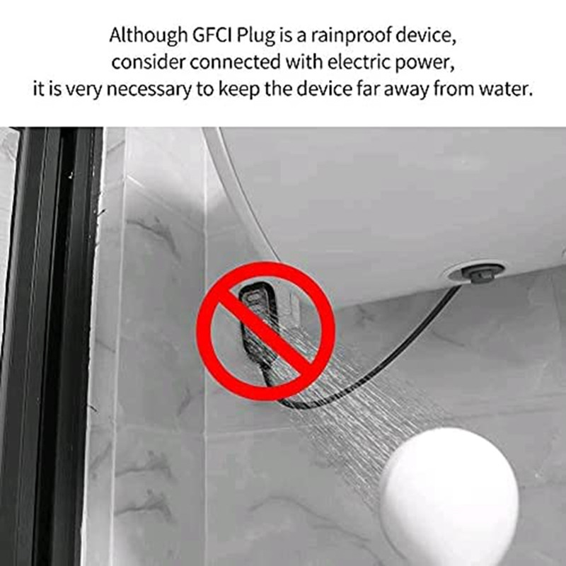 Ansamblu de fișă de înlocuire GFCI 3 fire 15A 3 fire cu întrerupător de circuit de eroare la pământ Protecție RCD de siguranță Fișă SUA