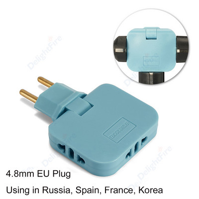 JAV į ES lizdas 3 viename Kištukas Kelioninis Adapteris Elektrinis JAV CA CN Į Euro Rusija Korėja Ispanija Prancūzija Scokets kintamosios srovės lizdo keitiklis