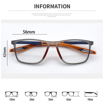 TR90 Очила за четене Мъже Жени Спортни очила за пресбиопия Пролетни крака Очила против синя светлина 0 до +4.0 Ретро Gafas