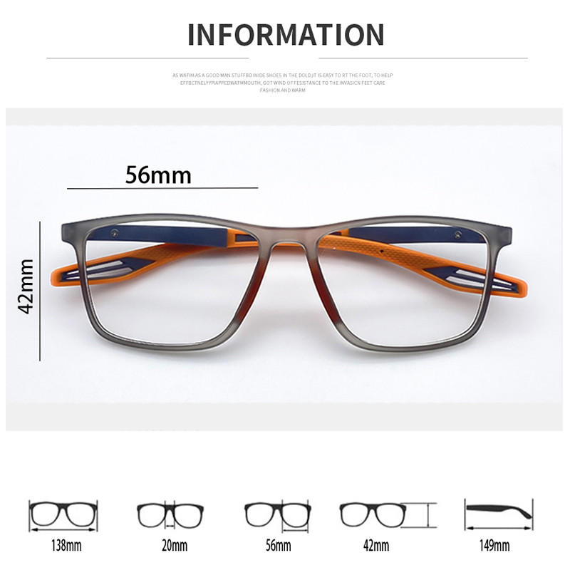 TR90 Naočale za čitanje Muškarci Žene Sportske naočale za dalekovidnost Proljetne noge Naočale protiv plave svjetlosti 0 do +4.0 Retro Gafa