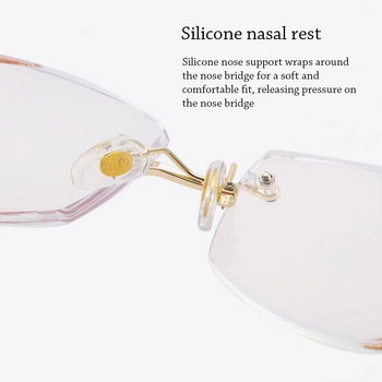 Anti-Blue Light Diamond Glasses Myopia Shiny Eye Protection Εξαιρετικά ελαφριά γυαλιά οράσεως Ανδρικά Γυναικεία Vision Care 100~400 Diopter