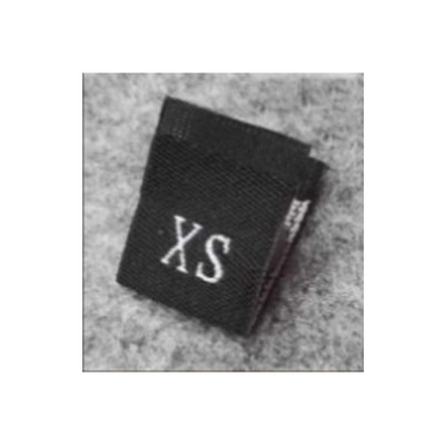 100 vnt. XXS-7XL Drabužių dydžio etiketė Juodas tekstas Baltas drabužis marškinėliai Suknelė Audinys Audinys Etiketė Žymė „Pasidaryk pats“ rankų darbo siuvimo priedai