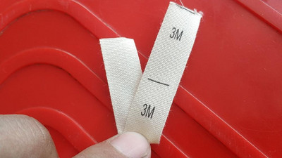 100 ΤΕΜ. Μπεζ βαμβακερή κορδέλα πανί εκτύπωσης μεγέθους ετικέτας NB 0-3/3-6/6-12/6-9/9-12/12-18/12-24/18-24M 3/6/9/12/18/ 24M 2/3/4/5T