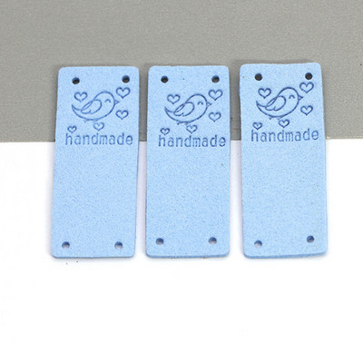 20kom Ručno izrađene etikete Slatka ptica Ručno izrađene oznake za odjeću Kožne etikete za ručni rad Oznaka za šivanje DIY šešir Dodaci za odjeću