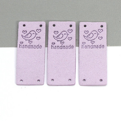 20kom Ručno izrađene etikete Slatka ptica Ručno izrađene oznake za odjeću Kožne etikete za ručni rad Oznaka za šivanje DIY šešir Dodaci za odjeću