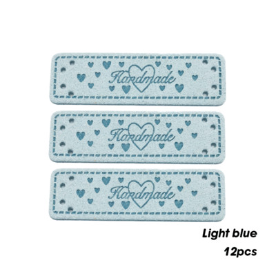 4 opțiuni realizate manual cu dragoste Etichete din piele maro pentru cadou de familie Logo inimă Etichetă de cusut din piele lucrată manual pentru etichetă de îmbrăcăminte