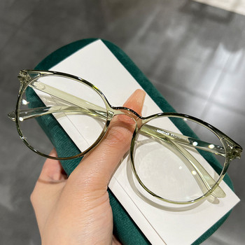 Γυναικεία μοντέρνα γυαλιά Myopia Γυναικεία Μικρός Στρογγυλός Σκελετός Μείον Γυαλιά Διόπτρας Γυαλιά Διαφανή Vintage Γυαλιά Γυαλιά Μοίρες