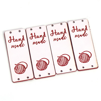 20 buc. Etichete din piele PU Fabricate cu dragoste Etichete lucrate manual pentru haine Cusut manual tricotat Etichete cadou/decorare punga 5x2CM