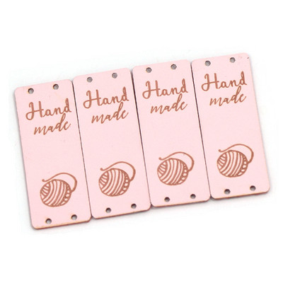 20 buc. Etichete din piele PU Fabricate cu dragoste Etichete lucrate manual pentru haine Cusut manual tricotat Etichete cadou/decorare punga 5x2CM