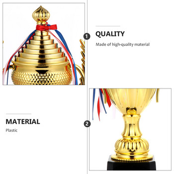 Plastic Trophy Αθλητικά Παιχνίδια Χρυσό Κύπελλο Ποδοσφαίρου Βραβείο Νικητής Βραβείο κινήτρου Βραβεία Παιδικής Τάξης