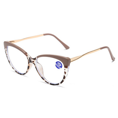 Macskaszem Olvasószemüveg Női TR90 Anti Kék Fény 0 Lapos Szemüveg Retro Szemüvegkeret Lányok Szemüvegek Átlátszó Gafas