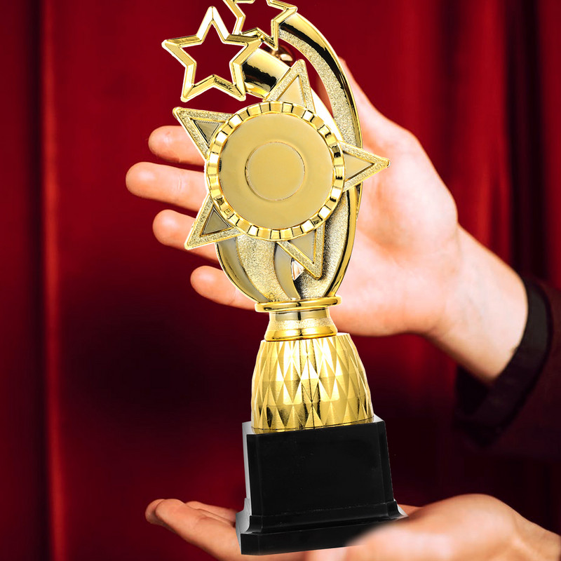 Trófea Gyermek golf Dísz trófeák Színpadi előadás műanyag futball gyerekpoharak Kicsi finom Exquisite