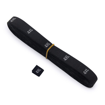 500 tk/rull valge must riiete suuruse sildid XS/S/M/L/XL/XXL/3XL/4XL riidesildid rõivastele Vanusesildid kõrgus kootud silt DIY