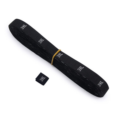 500 tk/rull valge must riiete suuruse sildid XS/S/M/L/XL/XXL/3XL/4XL riidesildid rõivastele Vanusesildid kõrgus kootud silt DIY