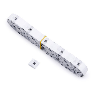 500 tk/rull valge must riiete suuruse sildid XS/S/M/L/XL/XXL/3XL/4XL riidesildid rõivastele Vanusesildid kõrgus kootud silt DIY