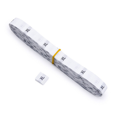 500 tk/rull valge must riiete suuruse sildid XS/S/M/L/XL/XXL/3XL/4XL riidesildid rõivastele Vanusesildid kõrgus kootud silt DIY