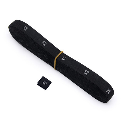 500 tk/rull valge must riiete suuruse sildid XS/S/M/L/XL/XXL/3XL/4XL riidesildid rõivastele Vanusesildid kõrgus kootud silt DIY