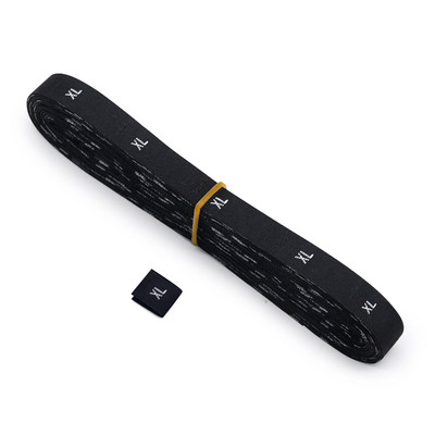 500 tk/rull valge must riiete suuruse sildid XS/S/M/L/XL/XXL/3XL/4XL riidesildid rõivastele Vanusesildid kõrgus kootud silt DIY