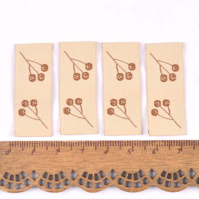 50 buc. Etichete lavabile cu broderie de artar/ciuperci Accesorii de cusut Genți de îngrijire Etichete de îmbrăcăminte pentru articole de îmbrăcăminte lucrate manual c3159