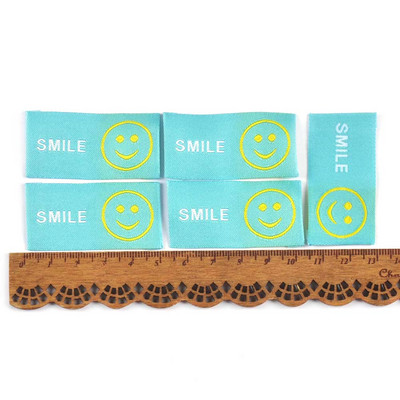 50Pcs/Lot New 10Colors Vez Osmijeh Etikete za odjeću za ručno izrađene dodatke za šivanje Oznake za pletenje DIY pribor za odjeću c3525