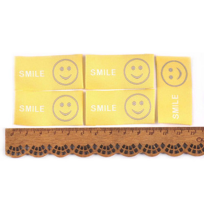 50Pcs/Lot New 10Colors Vez Osmijeh Etikete za odjeću za ručno izrađene dodatke za šivanje Oznake za pletenje DIY pribor za odjeću c3525