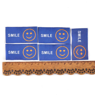 50Pcs/Lot New 10Colors Vez Osmijeh Etikete za odjeću za ručno izrađene dodatke za šivanje Oznake za pletenje DIY pribor za odjeću c3525