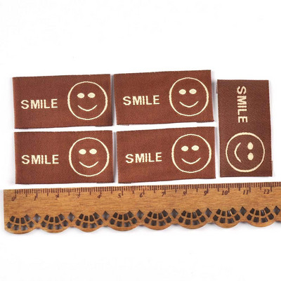 50Pcs/Lot New 10Colors Vez Osmijeh Etikete za odjeću za ručno izrađene dodatke za šivanje Oznake za pletenje DIY pribor za odjeću c3525