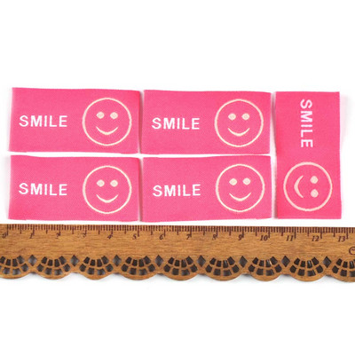 50Pcs/Lot New 10Colors Vez Osmijeh Etikete za odjeću za ručno izrađene dodatke za šivanje Oznake za pletenje DIY pribor za odjeću c3525