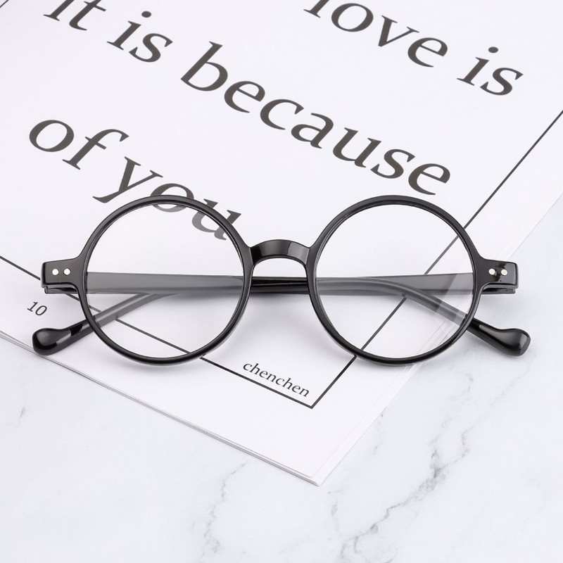 Retro naočale za čitanje protiv UV plavih zraka Žene Muškarci Okrugli okvir Zaštita od zračenja Naočale za dalekovidnost Briga za vid +1,0~+4,0