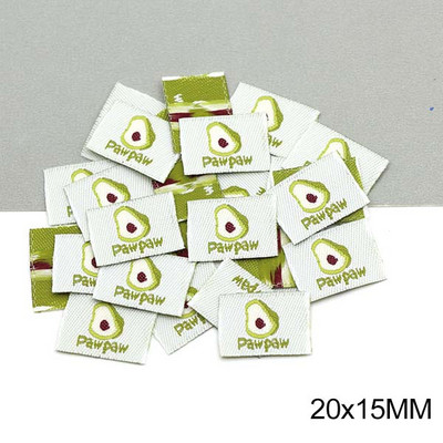 50 vnt Vaisių etiketės Rankų darbo drabužiai Žymė Vyšnių Braškių Citrinų Rankų darbo etiketė Vaikų Drabužiams Rankų darbo siuvinėjimas Mielas