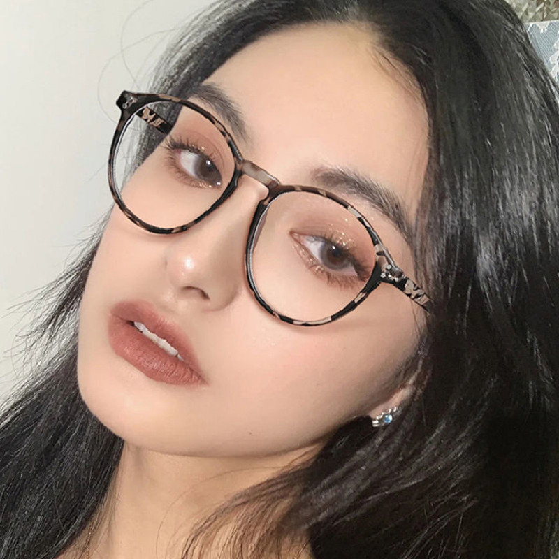 Korea prillid naistele retro ümmarguse raamiga riisiküüne sinise valguse vastased lugemisprillid Jaapani sinise valguse vastased lühinägelikkusprillid