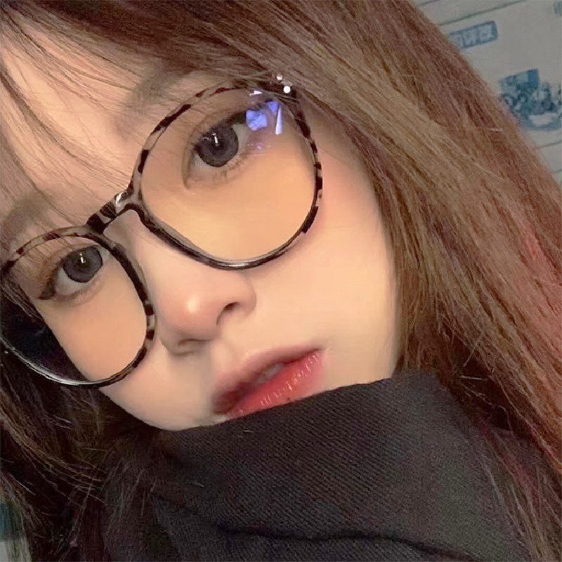 Korea prillid naistele retro ümmarguse raamiga riisiküüne sinise valguse vastased lugemisprillid Jaapani sinise valguse vastased lühinägelikkusprillid