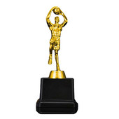 Basketball Trophies Plastic Basketball Figur Trophy Prime for Tournaments Competitions (Χρυσή)