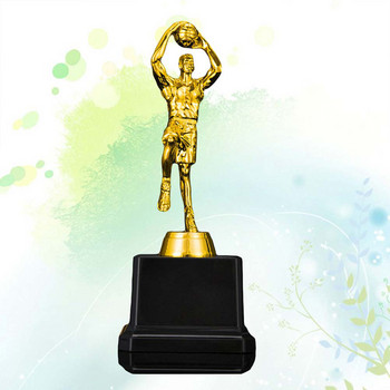 Basketball Trophies Plastic Basketball Figur Trophy Prime for Tournaments Competitions (Χρυσή)