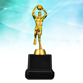 Basketball Trophies Plastic Basketball Figur Trophy Prime for Tournaments Competitions (Χρυσή)