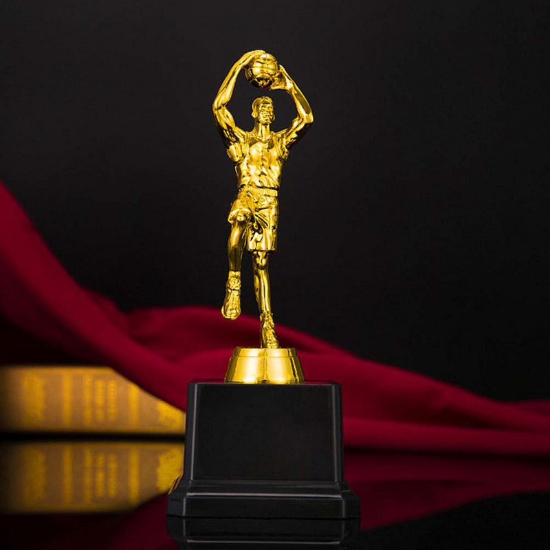 Basketball Trophies Plastic Basketball Figur Trophy Prime for Tournaments Competitions (Χρυσή)