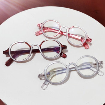 Дамски очила за четене с малка кръгла рамка Vintage Hyperopia Eyewear Дамски очила за далекогледство в синя светлина 0~+4.0 с безплатен плат