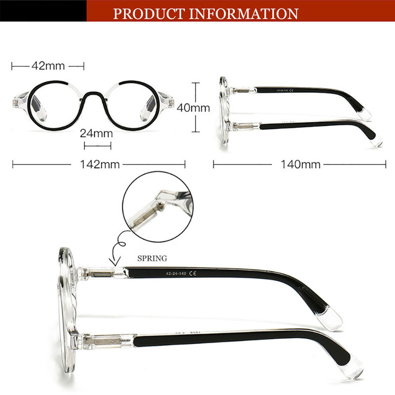 Γυναικεία γυαλιά ανάγνωσης μικρού στρογγυλού σκελετού Vintage γυαλιά γυαλιών υπερμετρωπίας Γυναικεία Γυαλιά Γυναικεία Μπλε Φωτεινά Μυωπά 0~+4.0 με δωρεάν πανί