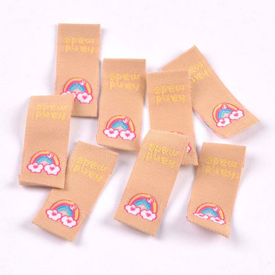 50 τμχ Υπέροχες Ετικέτες κεντήματα με μοτίβο πεταλούδας/ουράνιο τόξο Αξεσουάρ ραπτικής ενδυμάτων Τσάντα ρούχων Ετικέτες παπουτσιών Είδη χειροτεχνίας C3367