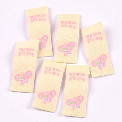 50 τμχ Υπέροχες Ετικέτες κεντήματα με μοτίβο πεταλούδας/ουράνιο τόξο Αξεσουάρ ραπτικής ενδυμάτων Τσάντα ρούχων Ετικέτες παπουτσιών Είδη χειροτεχνίας C3367