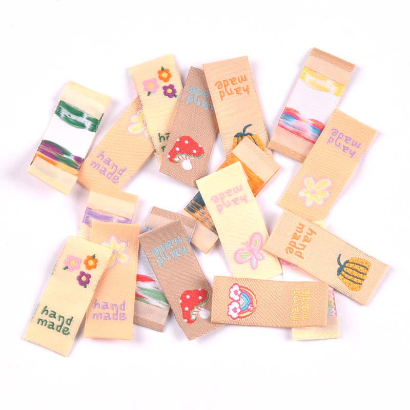 50 τμχ Υπέροχες Ετικέτες κεντήματα με μοτίβο πεταλούδας/ουράνιο τόξο Αξεσουάρ ραπτικής ενδυμάτων Τσάντα ρούχων Ετικέτες παπουτσιών Είδη χειροτεχνίας C3367