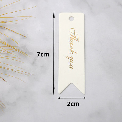 50db köszönőcímke Fekete fehér papír kártyacímkék karácsonyi esküvői dekorációhoz üzleti cukorka süti csomagolás ajándék kézműves