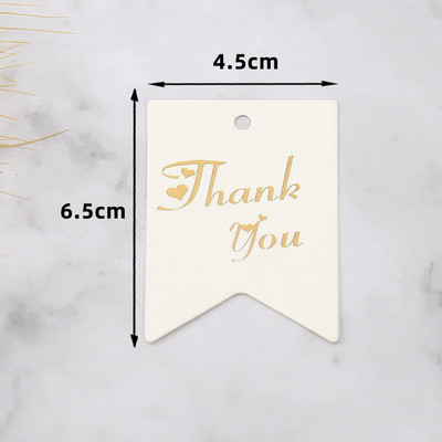 50db köszönőcímke Fekete fehér papír kártyacímkék karácsonyi esküvői dekorációhoz üzleti cukorka süti csomagolás ajándék kézműves