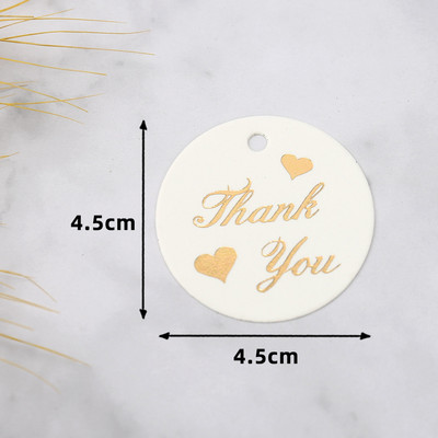 50db köszönőcímke Fekete fehér papír kártyacímkék karácsonyi esküvői dekorációhoz üzleti cukorka süti csomagolás ajándék kézműves