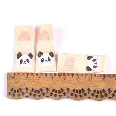 50 бр. Етикет за бродерия на животински сърца Етикет за чанта за дрехи Ръчно изработени Направи си сам Занаяти Шевни аксесоари Консумативи 15x40 mm C3233