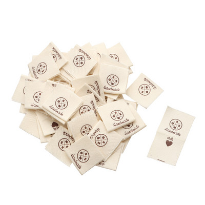 50 tk Käsitsi valmistatud armastuse riidest rõivasildid südamekujulised rõivasildid koomiksimustriga lambakäärid, meisterdage õmblustarvikud